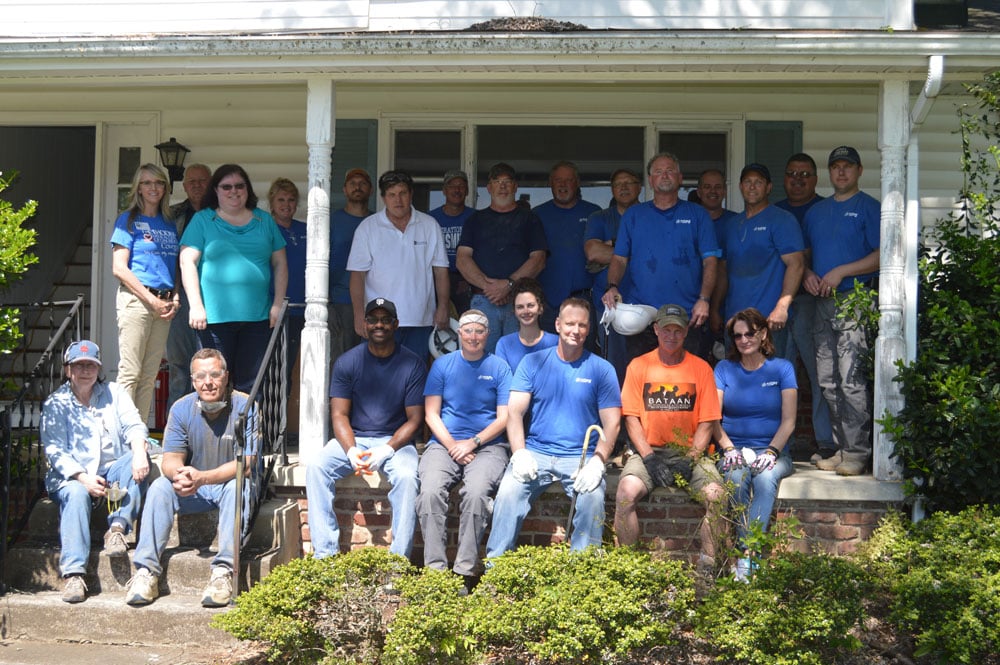 Employees from National Strategic Protective Services (NSPS) have put in many hours of hard labor to help this renovation along. Thank you!