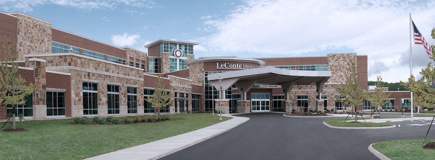 exterior shot of LeConte Medical Center