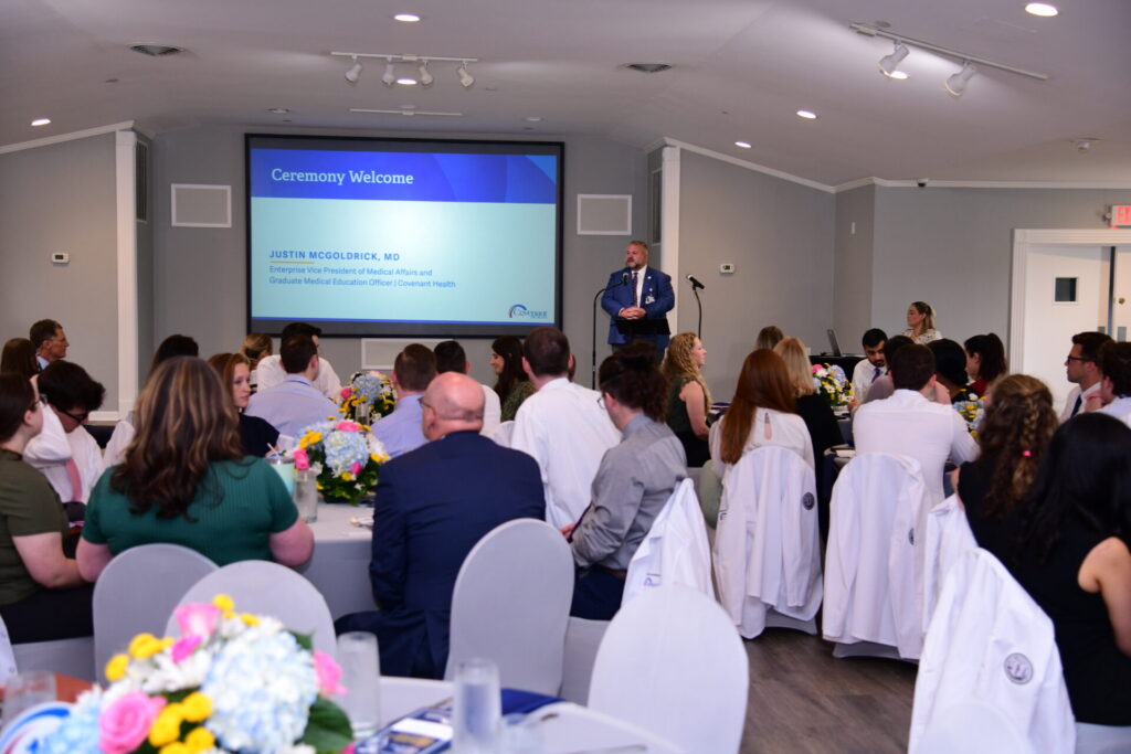 Dr McGoldrick speaks to LMU students