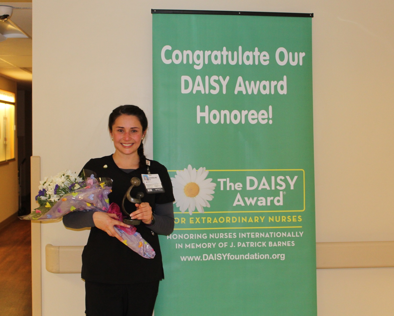 Sierra McAllister, a nurse in the emergency department, is the recipient of our February DAISY Award. 