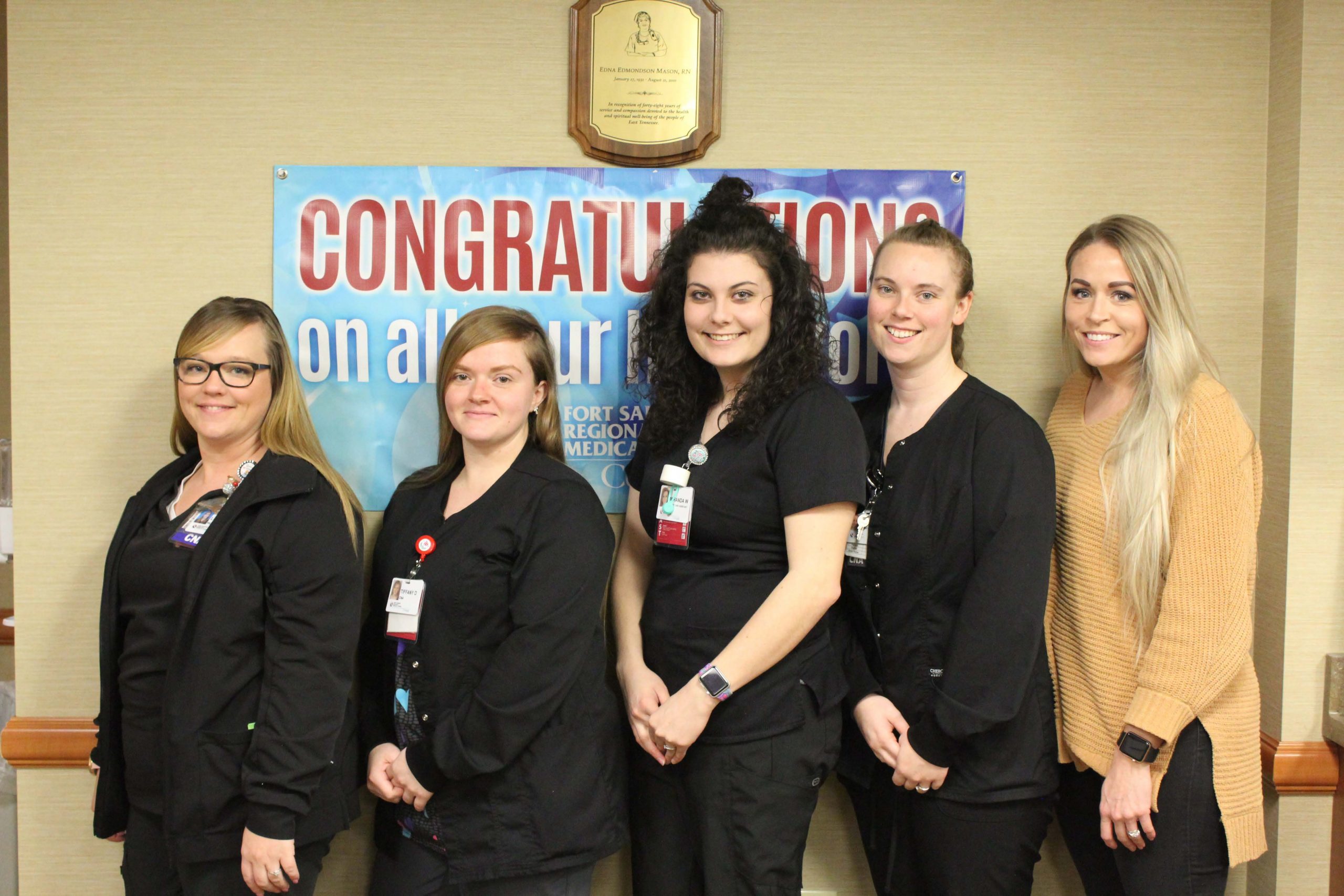 G.E.M. Students who completed their CNA certifications through our GEM-TCAT partnership
