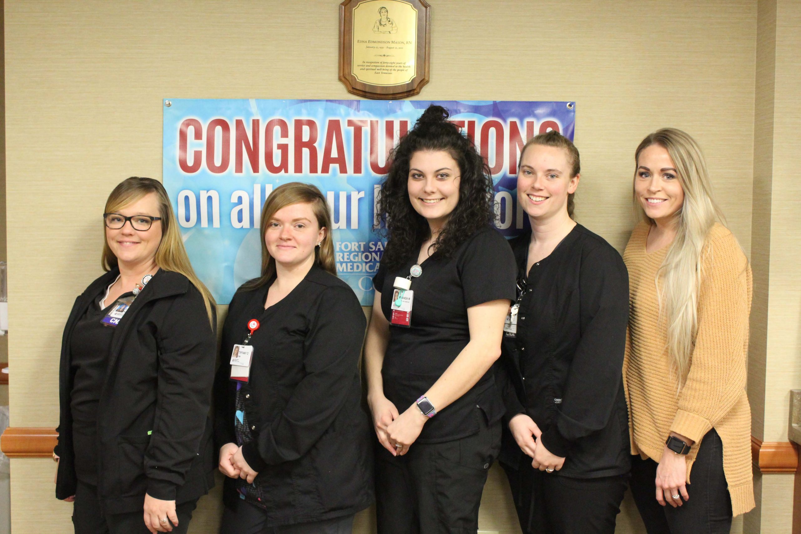 G.E.M. Students who completed their CNA certifications through our GEM-TCAT partnership