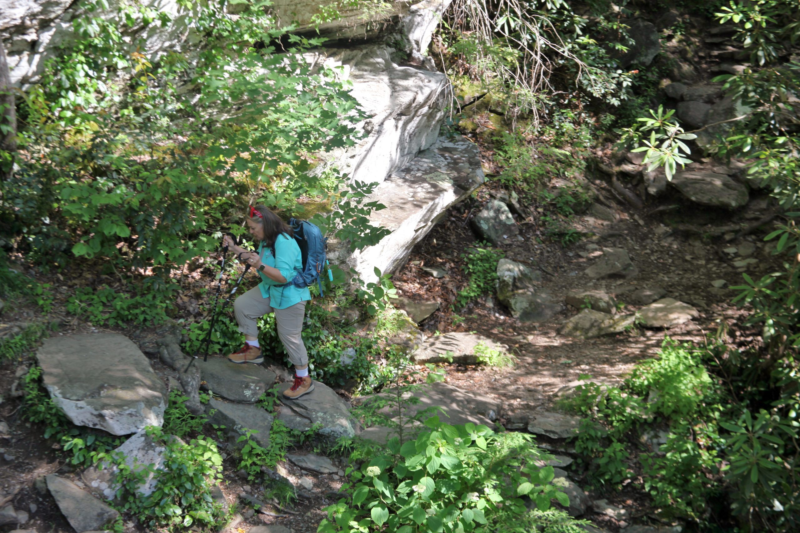 Jenny Jones hiking