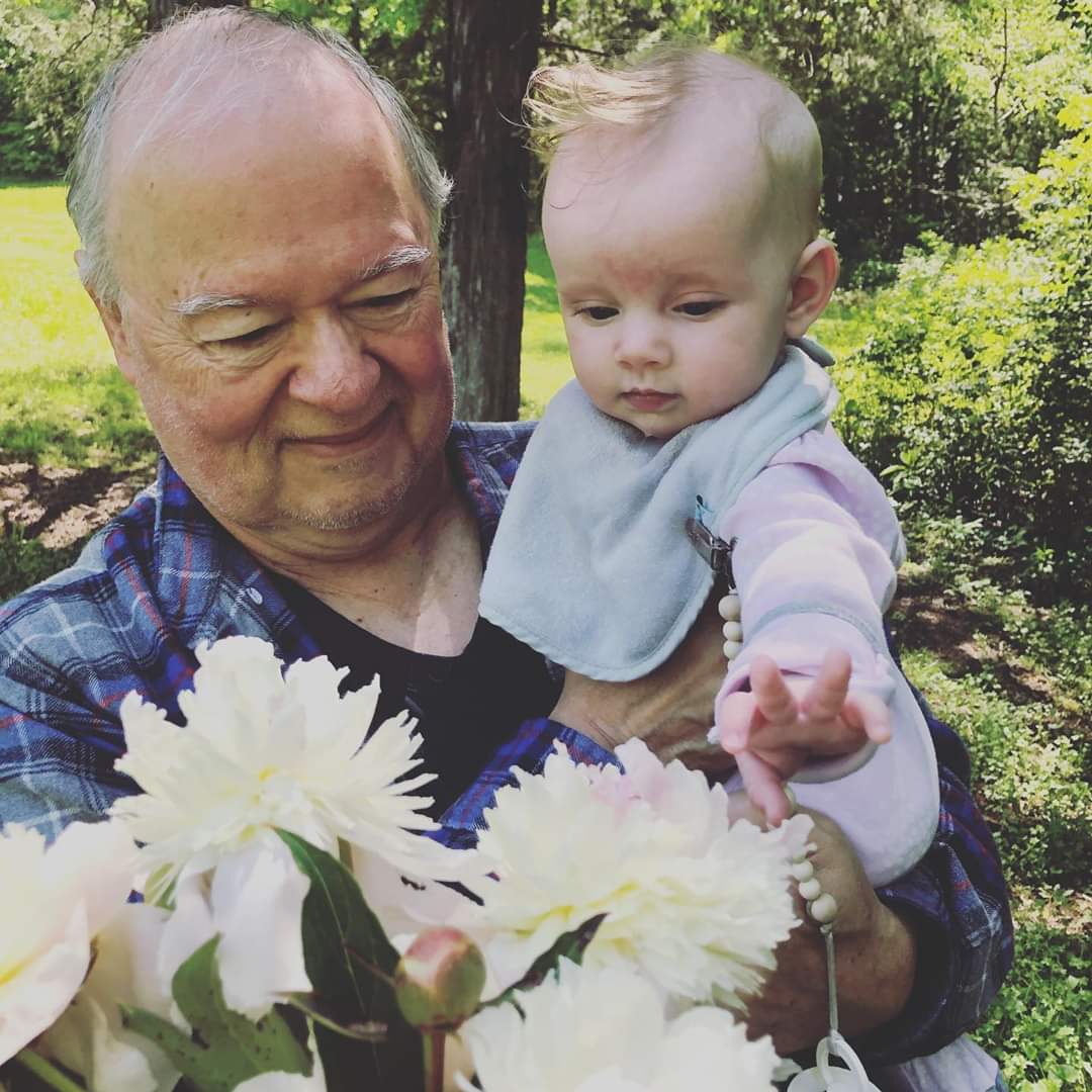 Oscar and baby Oscar Manuel and his great-granddaughter