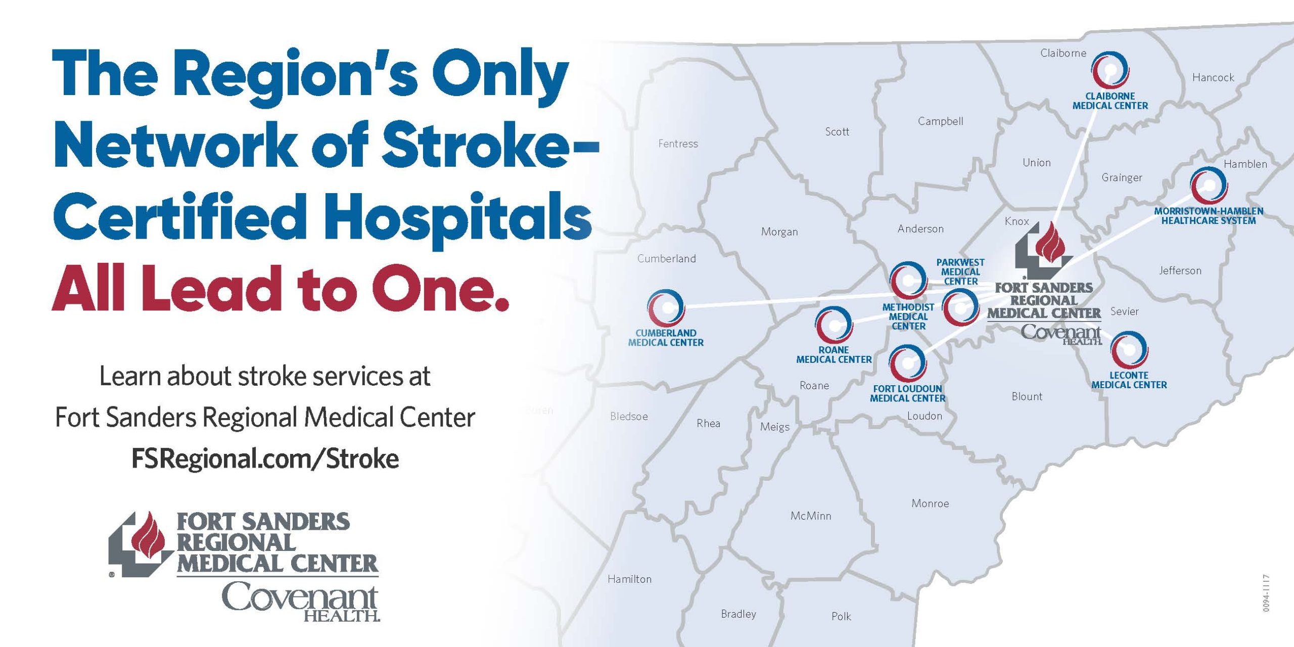 The region's only network of stroke-certified hospitals all lead to one.