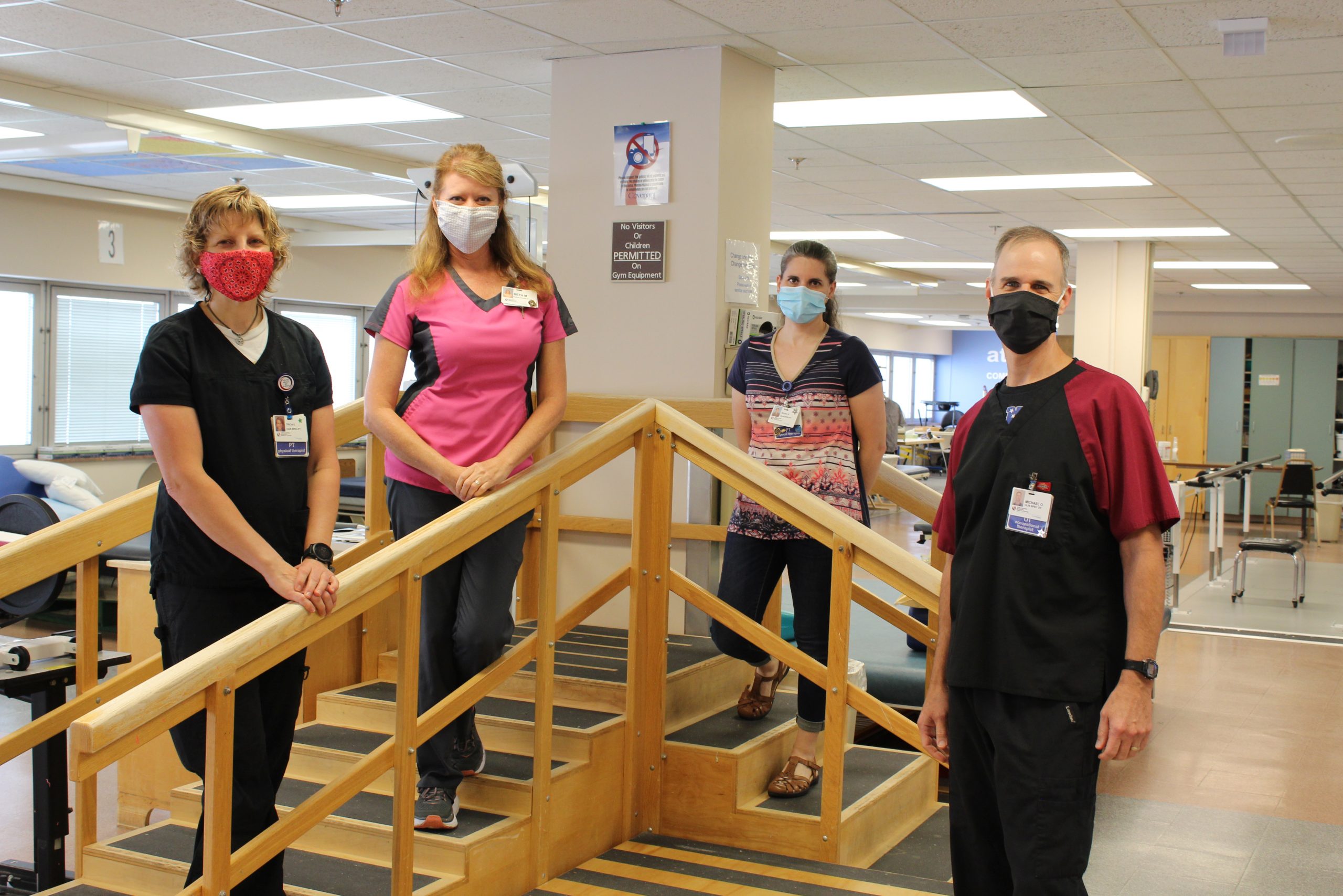 Members of the spinal cord injury team at Patricia Neal Rehabilitation Center