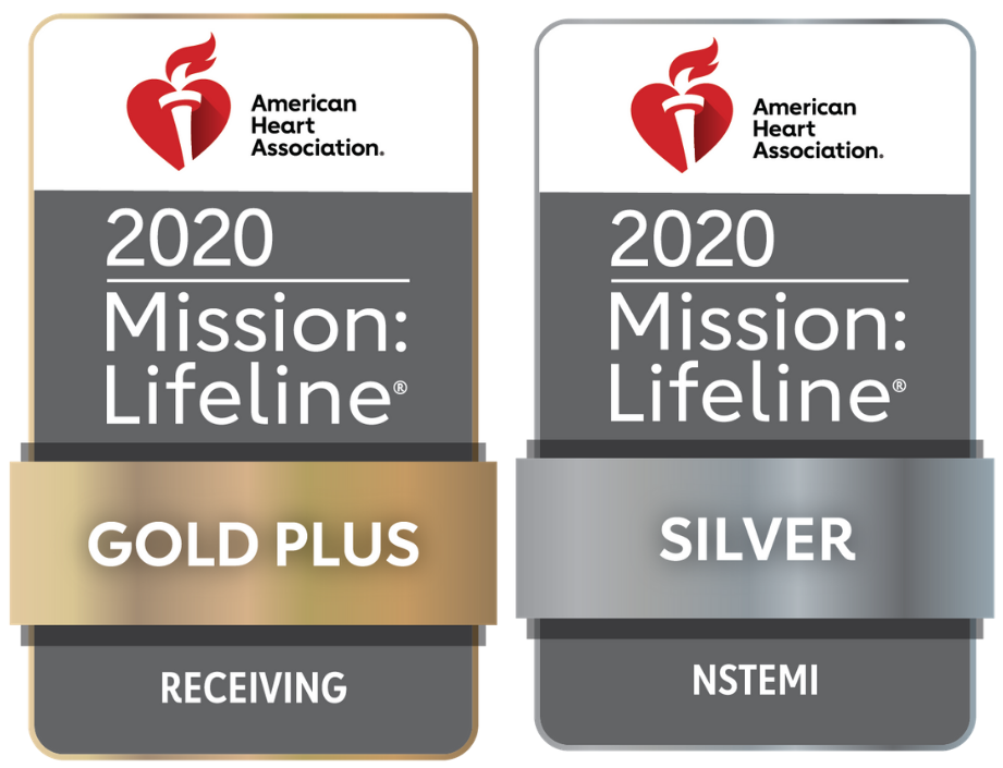 American Heart Association 2020 Mission: Lifeline Gold Plus Receiving and Silver NSTEMI awards