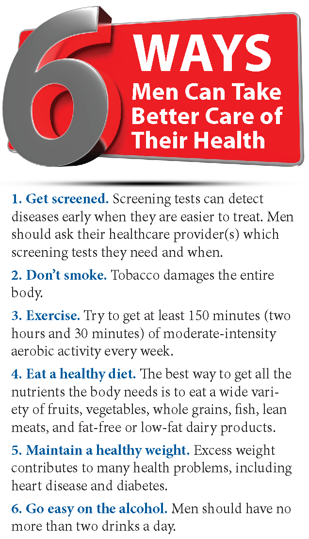 6 ways men can take better care of their health