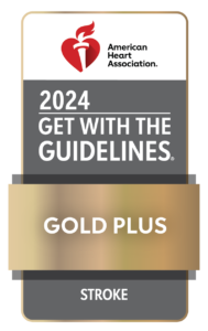 2024 AHA Get With The Guidelines Gold Plus Stroke logo