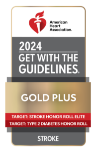 2024 Get With The Guidelines Stroke Gold Plus Elite Target Type 2 Diabetes logo