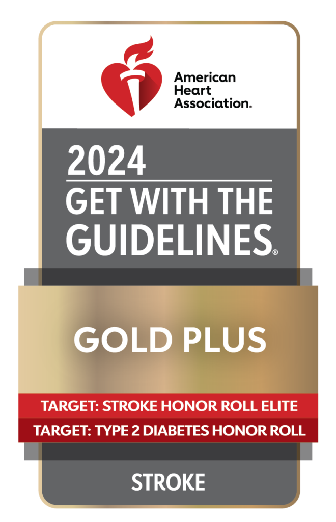 2024 Get With The Guidelines Stroke Gold Plus Elite Target Type 2 Diabetes logo