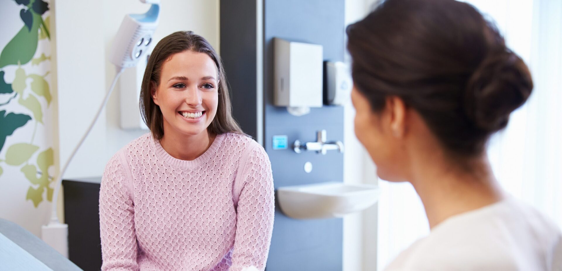 Breast Center Patient with Doctor