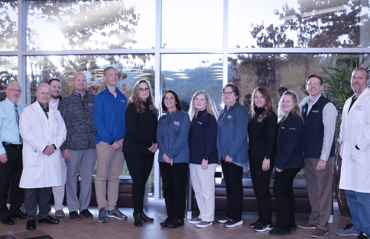 a group photo of the covenant health roane stroke team