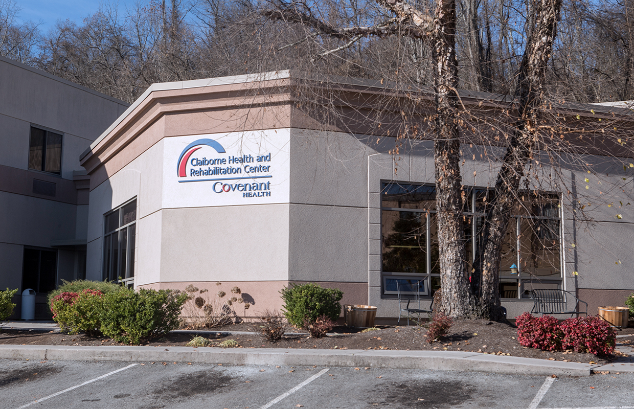 exterior shot of Claiborne Health and Rehabilitation Center