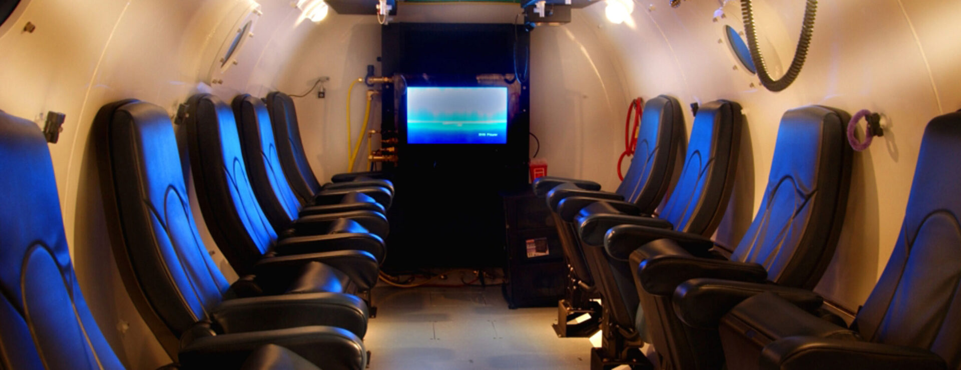 inside of a hyperbaric chamber