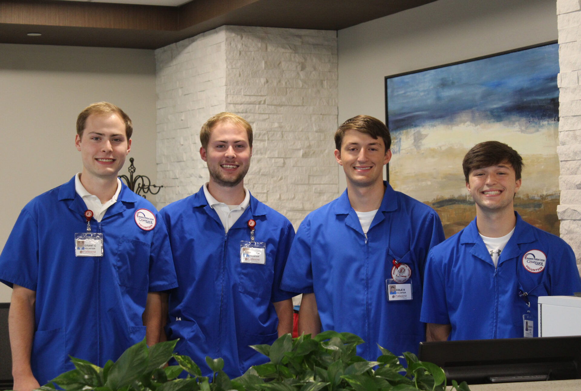 Calhoun and Boruff brothers in volunteer uniforms
