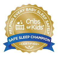 Cribs for Kids Safe Sleep Champion logo