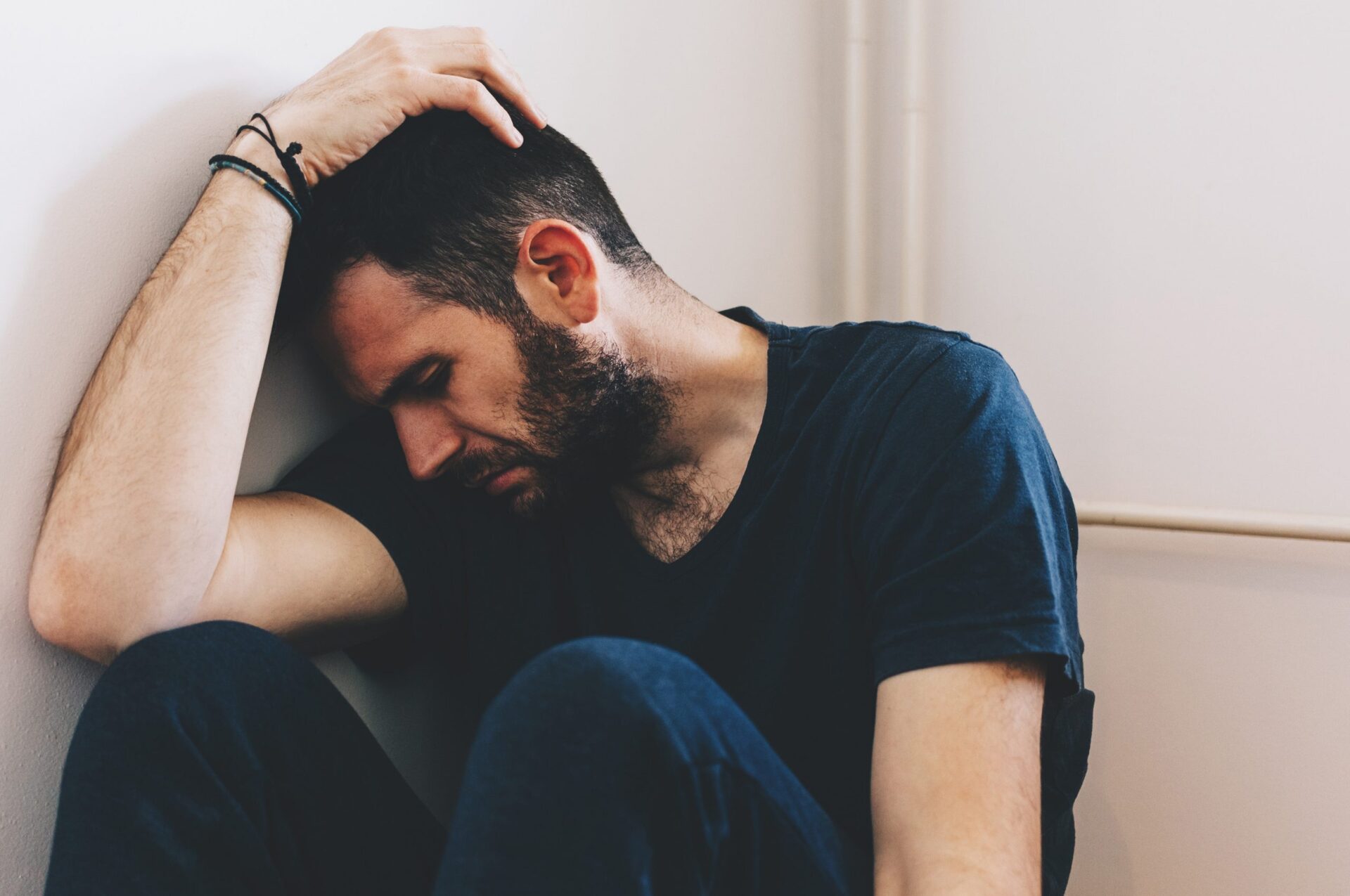 man looking sad