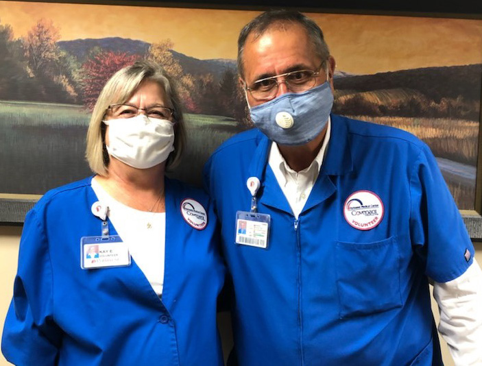 Bob & Kay in volunteer jackets