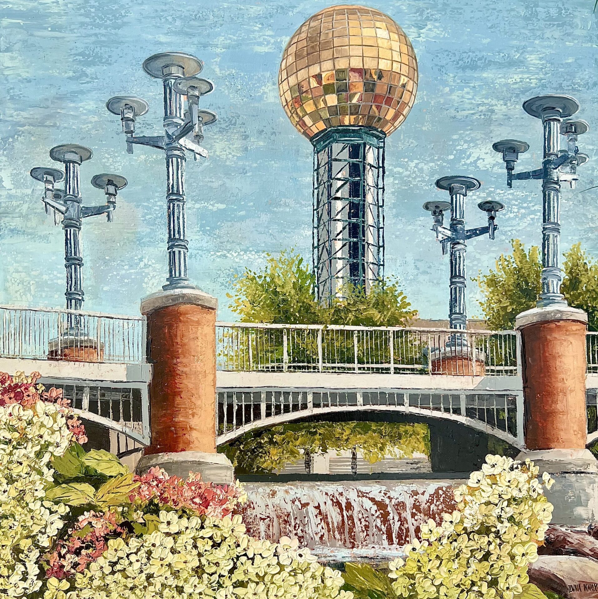 Photo of featured painting Sunsphere.