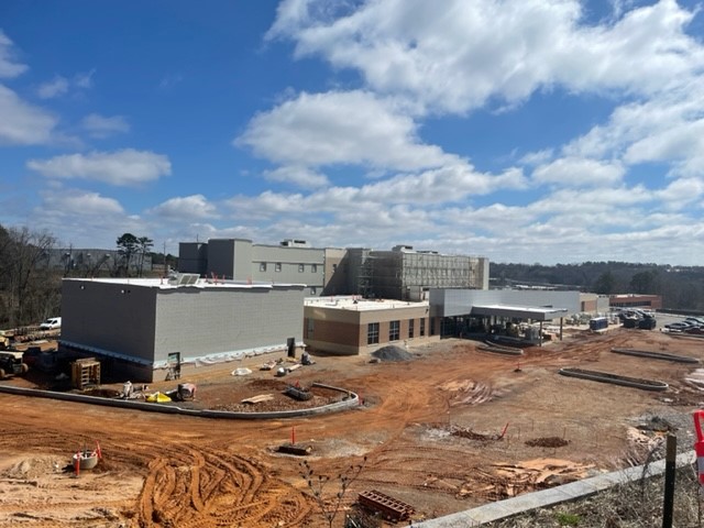 East Tennessee Behavioral Health construction progress April 2022