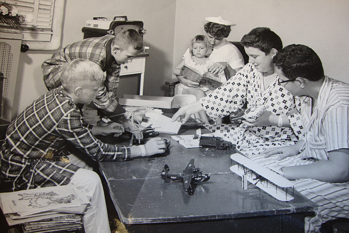 A hospital promotional photo from the 1950's as captured by Secret City photographer, Ed Westcott