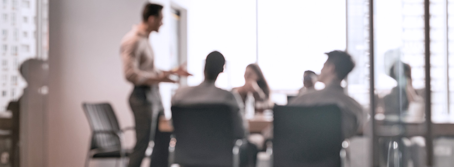 group of executives in a board room