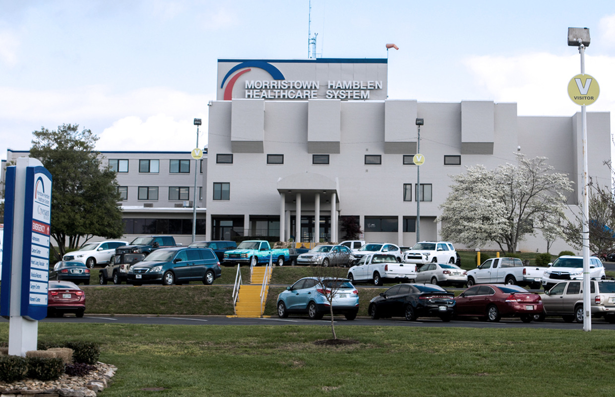 exterior shot of Morristown-Hamblen Healthcare System