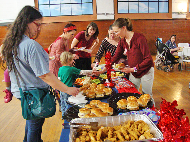 A light lunch is served with each Mommy2Mommy luncheon.  