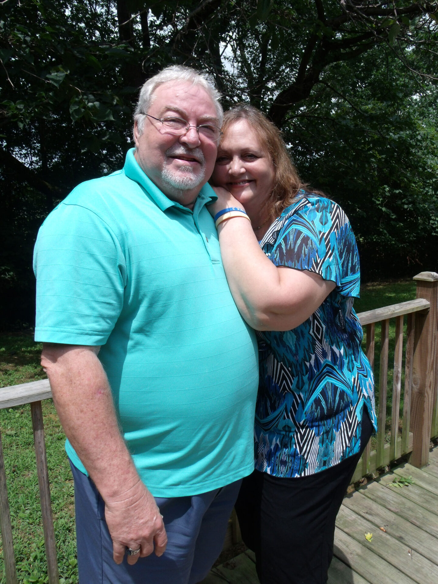 Chris Tatum with his wife Rhonda