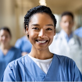 smiling female nurse