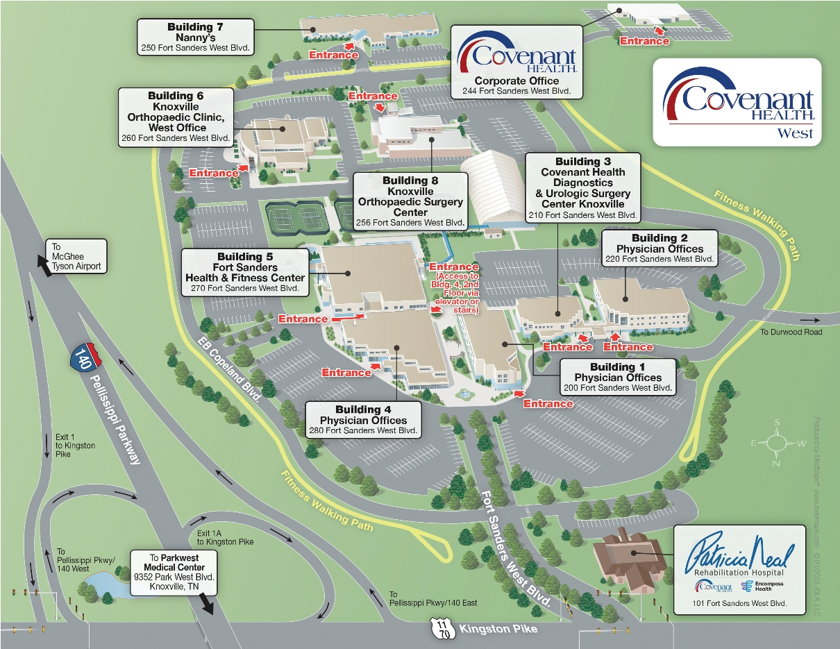 Covenant Health West Campus Map
