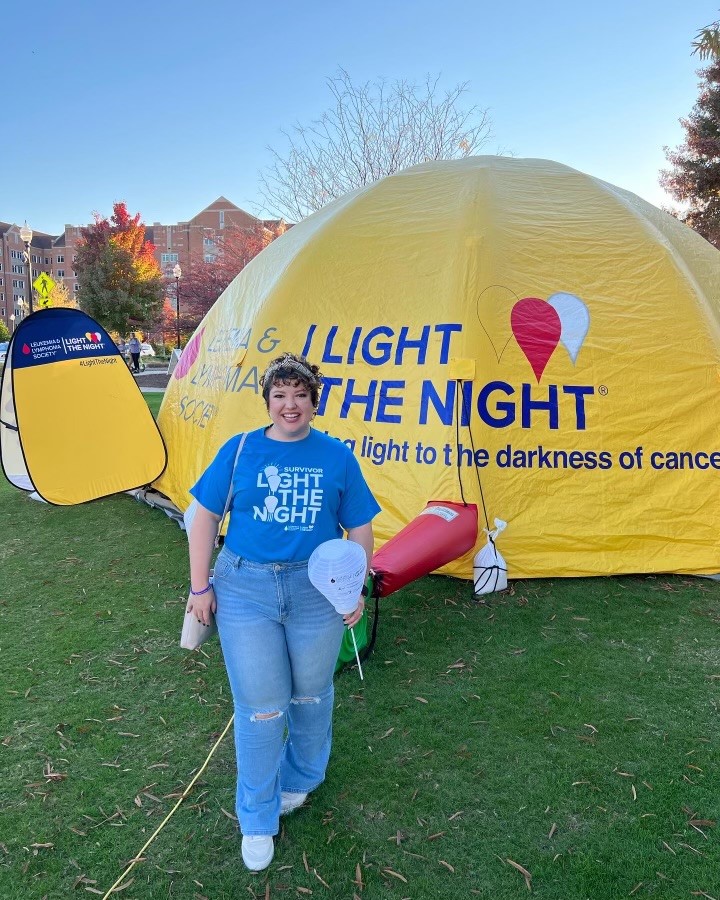 Logan Sluder, cancer survivor, raises money for the Leukemia and Lymphoma society after receiving treatment at Thompson Cancer Survival Center. 