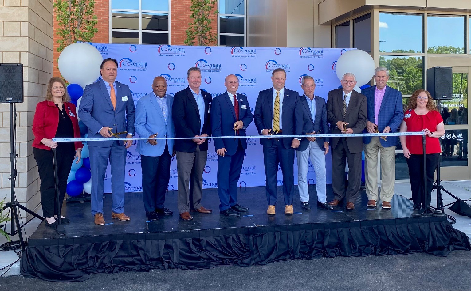Covenant Health, Morristown-Hamblen Healthcare System and Morristown, Tennessee community leaders cut ribbon at Morristown-Hamblen West opening