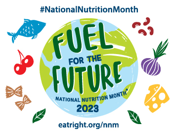 National Nutrition Month 2023 Blogger Badge