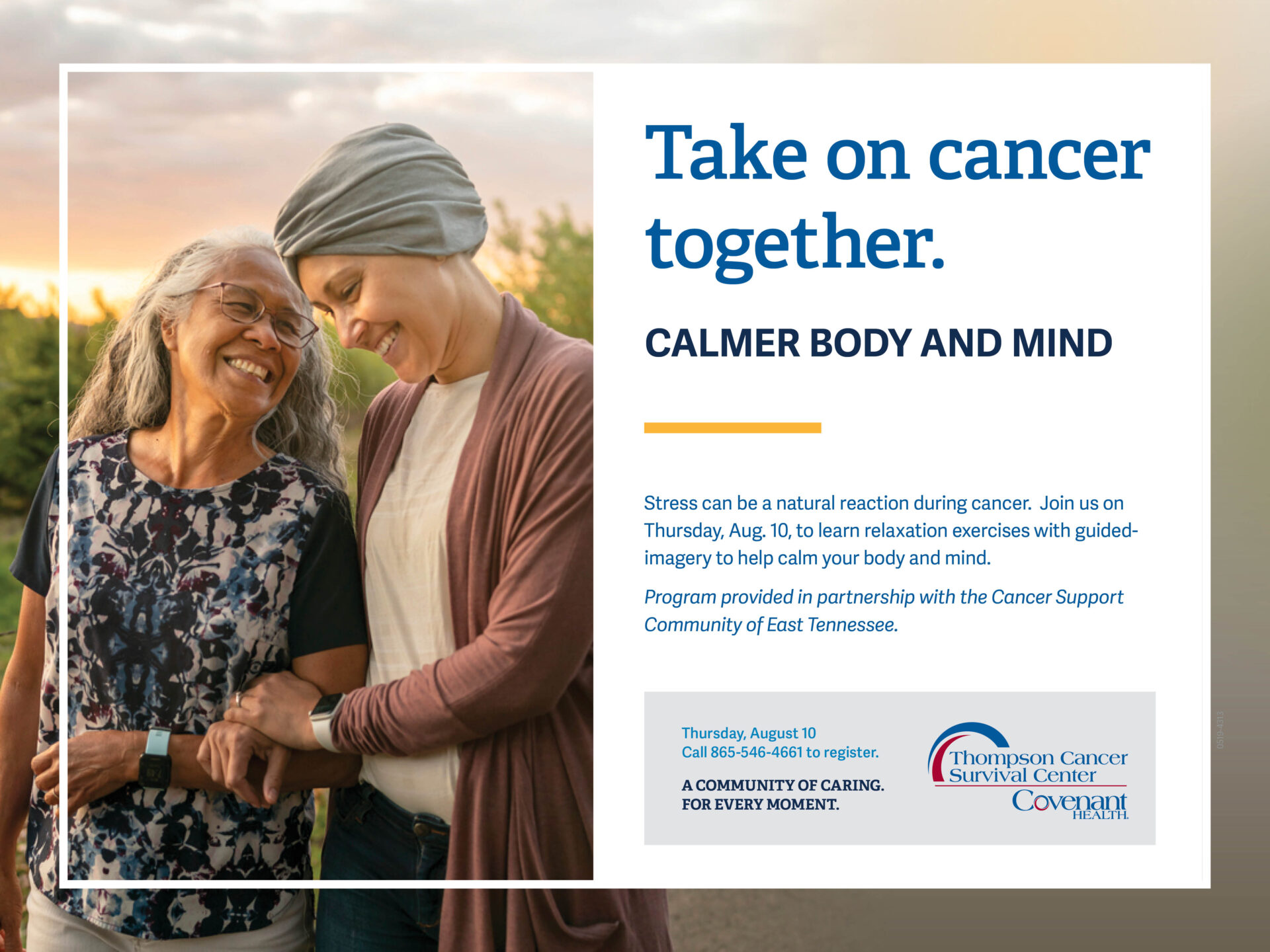 Take on Cancer Together Graphic