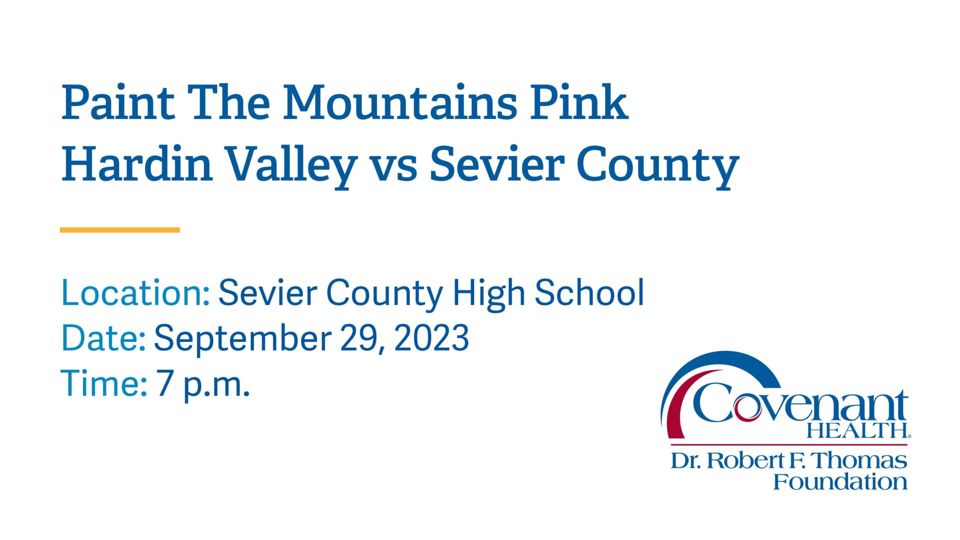 Pink Out Game Seiver County