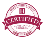 Health Ethics Trust Certified logo 2023