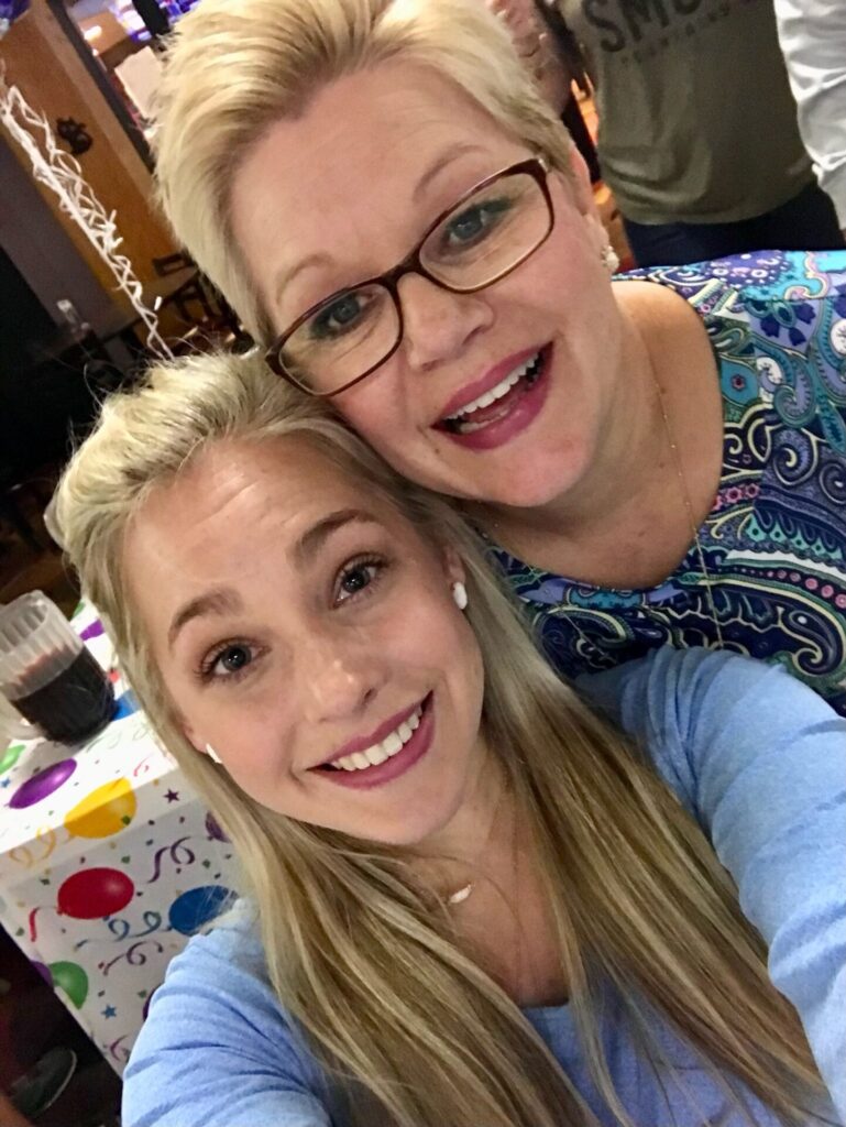 Kristen McAlister and her mom Michele