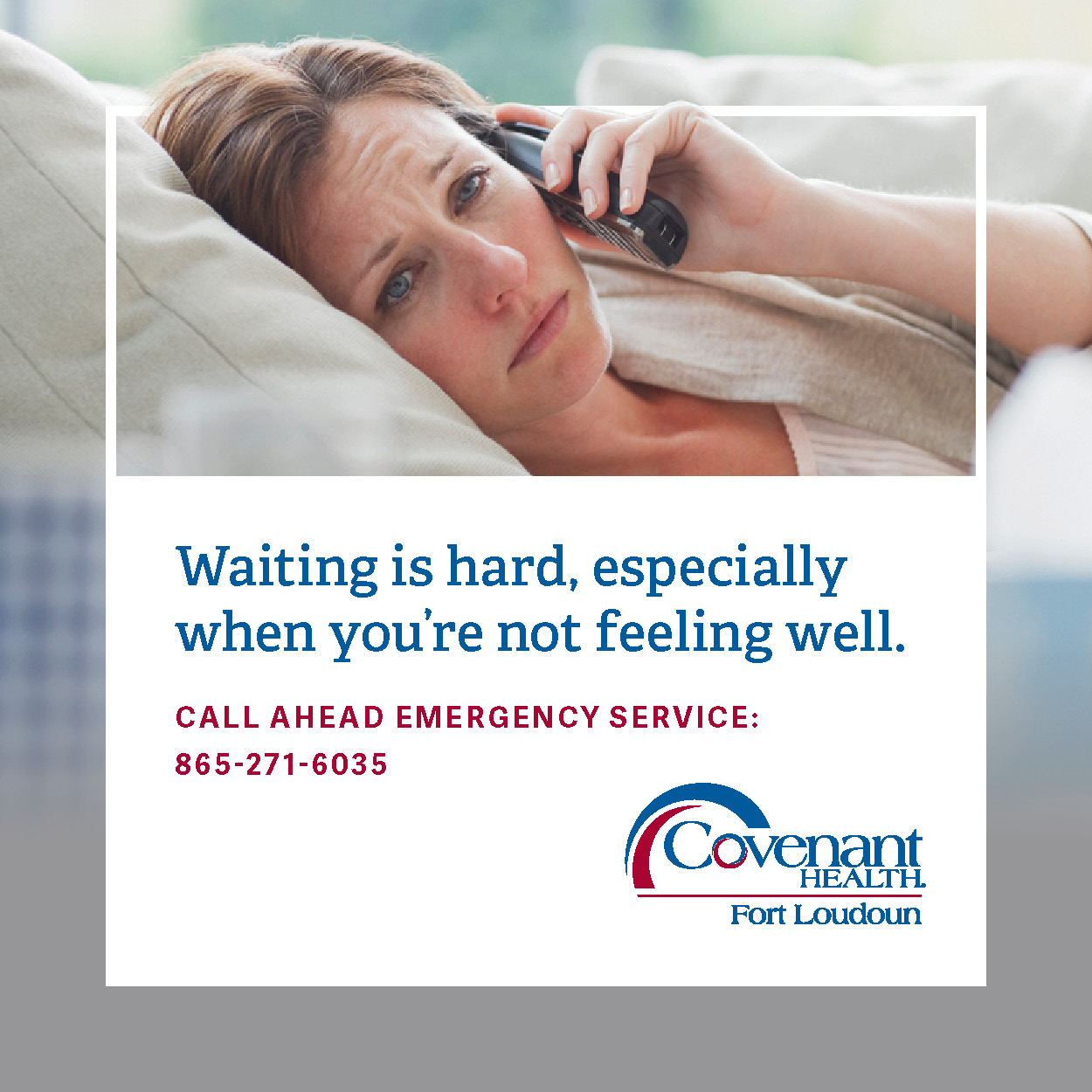 Having an Emergency? New Call-Ahead Service at Fort Loudoun Allows Patients to Wait at Home