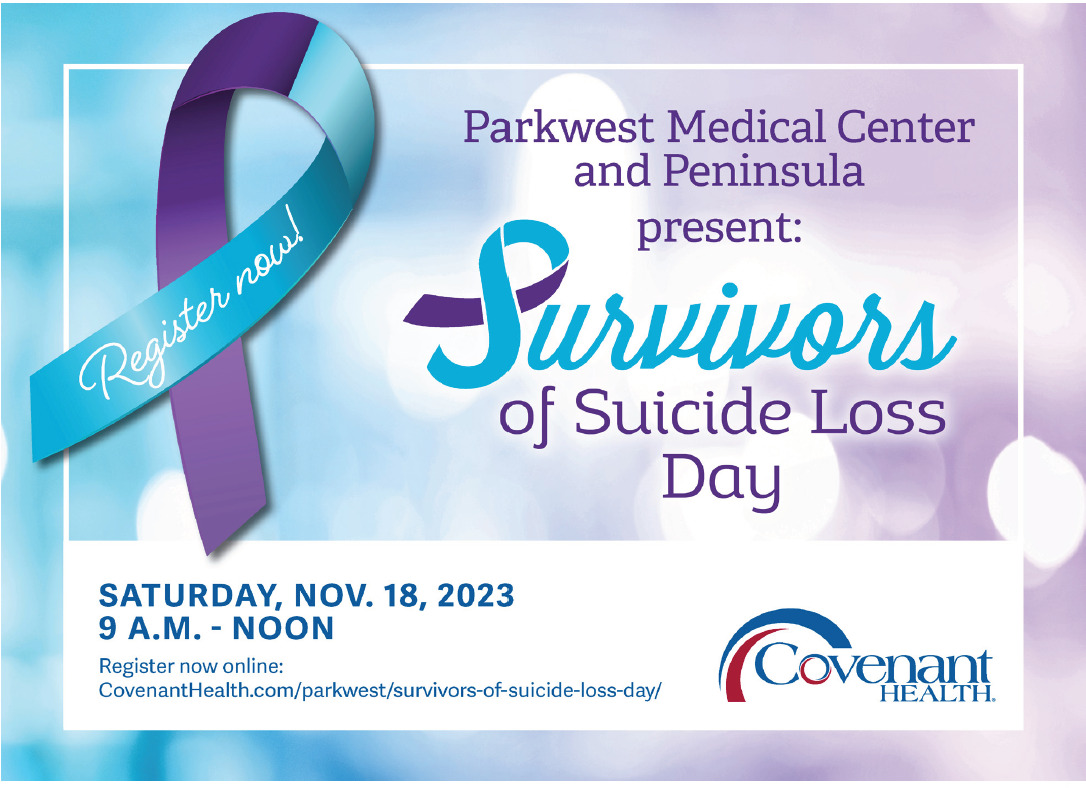 Event Promo Image for Survivors of Suicide Loss Day