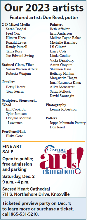 List of participating artists and event details.