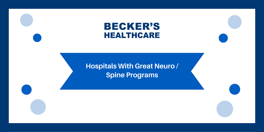 Becker's Healthcare Great Spine and Neuroscience Programs logo