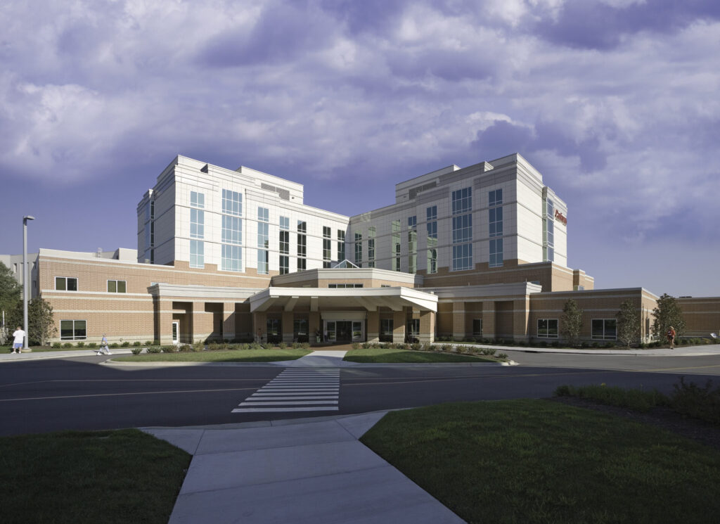 Main exterior entrance of Parkwest Medical Center.