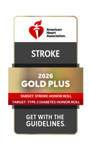 American Heart Association Get With The Guidelines Stroke Gold Plus 2025 logo