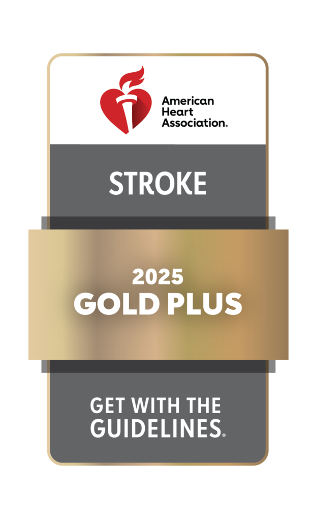 American Heart Association Get With The Guidelines Stroke Gold Plus 2025 logo
