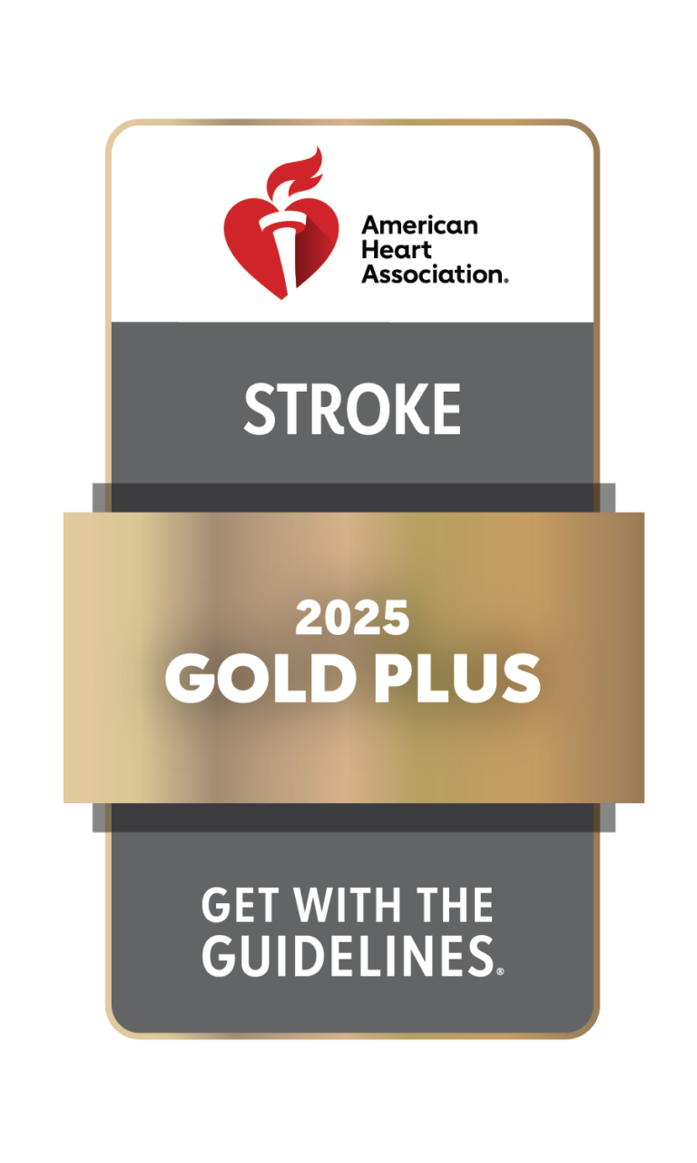 American Heart Association Get With The Guidelines Stroke Gold Plus 2025 logo