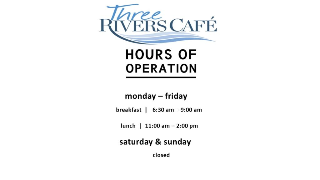 Three Rivers Medical Center Cafeteria Menu.pdf Three Rivers Cafe Menu Week of June 29, 2026 - Covenant Health